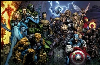 Ultimate Marvel Characters Hq Wallpaper