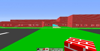 Minecraft Buildings Image Yellow Middle School HD Wallpaper And