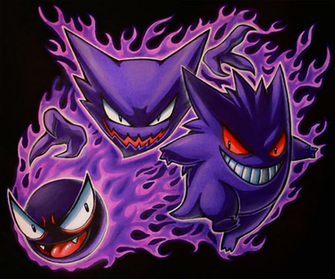Gastly Haunter Gengar By Kawiku