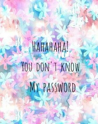 Free download Haha You dont know my password on We Heart It [400x509 ...