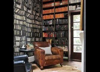 Putting Bookshelves On It Not Bookshelf Printed Wallpaper