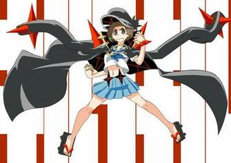 La Kill Mankanshoku Mako Navel Rokusuke Seifuku Short Hair Wallpaper