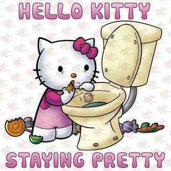 Hello Kitty Bulimic Photo Background Wallpaper Image