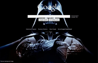 As The Google Search Home Background Image Change