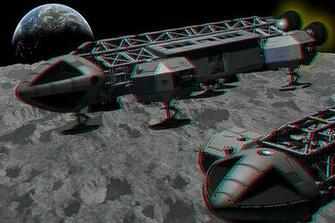 Space Eagle In Moon Flight 3d