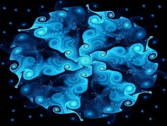 Blue Circle Wallpaper Stock Photos