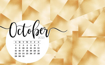 October Desktop Wallpaper Cute Calendar