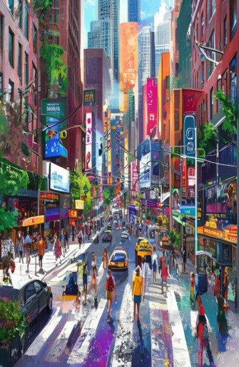 City Street Background