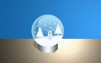 Christmas Snow Globe Wallpaper