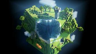 Wallpaper Minecraft Planet Cube Cubes World 4k