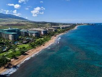 Aerial Of Kaanapali Beach On Maui Hawaii Usa Mural Murals