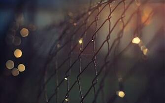 Steel Cage Focus Bokeh Wallpaper HD