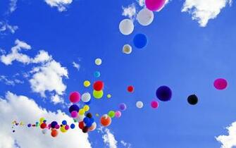 Colorful Balloons Wallpaper Background