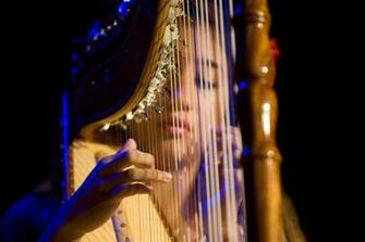 Young Woman On The Harp