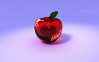 Glass Apple Wallpaper