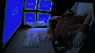 Blue Screen Wallpaper Of Death Dr Robotnik