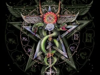 Displaying Image For Wiccan Pentacle Wallpaper