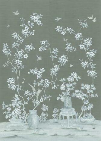 Sybaritic Spaces The Wait Is Over Digital Chinoiserie Wallpaper