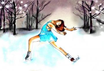 Ice Skating Background By Sayoart