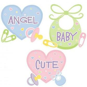 Baby Shower Cutouts Count
