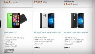 Microsoft Store Online Lists Upcoming Lumia And Xl Phones By
