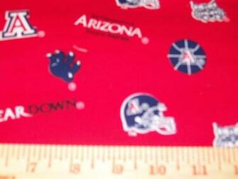 Arizona Wildcats Bear Down Wallpaper Fabric University Of