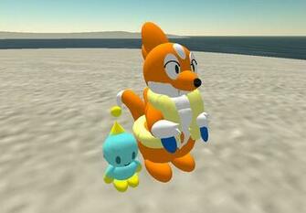 Floatzel And Chao By Sylviene