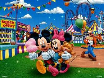 Mickey And Minnie At The Fair Wallpaper