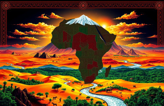Africa Map Wallpaper