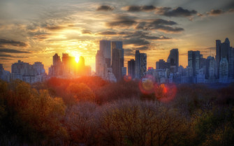 New York City Sunrise Wallpaper 4k Wide Screen