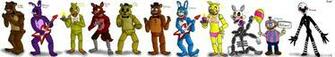 Fnaf Characters By Shimazun