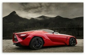 Red Supercar HD Desktop Wallpaper High Definition Fullscreen