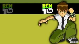 Wallpaper Ben Sentado Sobre Fondo Verde Y Negro