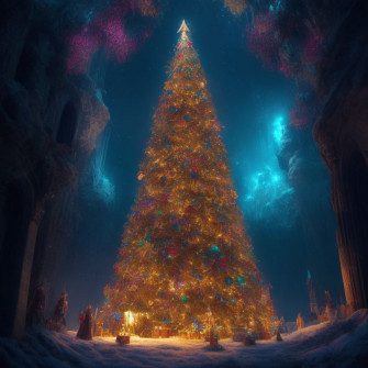 Both Meerkat722 Medieval Castle With Christmas Decoration