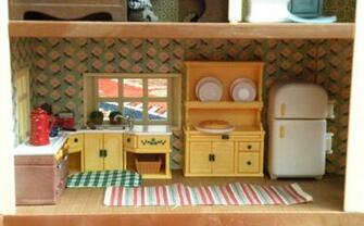 Calico Critters Sylvanian Families Luxury Townhouse Custom Wallpaper