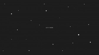 Let It Snow Cute Dark Aesthetic Winter Themed Wallpaper