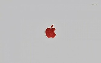 Red Fabricc Apple Logo Wallpaper Computer