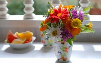 Flowers Bouquet Colorful Wallpaper