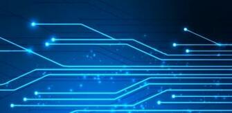 Circuit Board Live Wallpaper With Glowing Particles