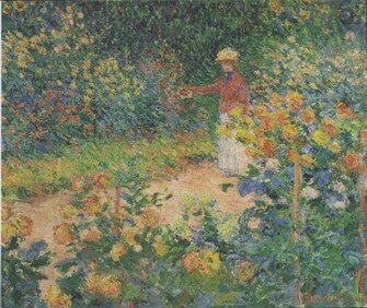 Painting Claude Monet Im Garten Wallpaper And Image