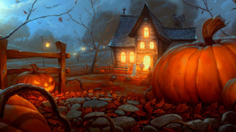 Let The Neon Halloween Fun Begin Wallpaper