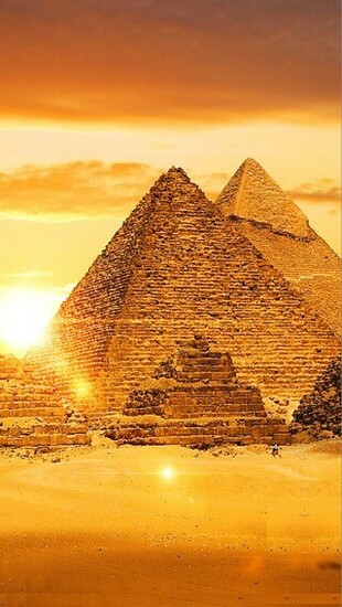 Pyramids Of Egypt Ancient Egyptian Pyramid Wall Art Background On