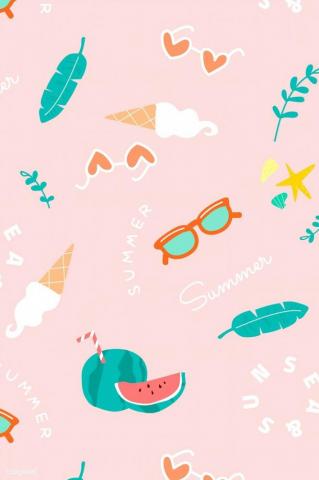Pink Fruity Summer Melon Vector Premium Image By Rawpixel