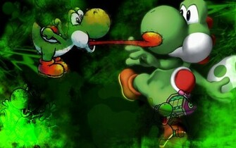 Yoshi Collage Wallpaper Super Mario