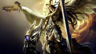 Of Angels Fantasy Angel Warrior League Game Loa Wallpaper