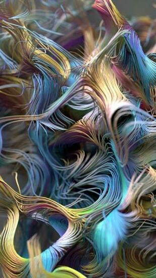 Wallpaper Abstract iPhone 4k 5k Lines 3d