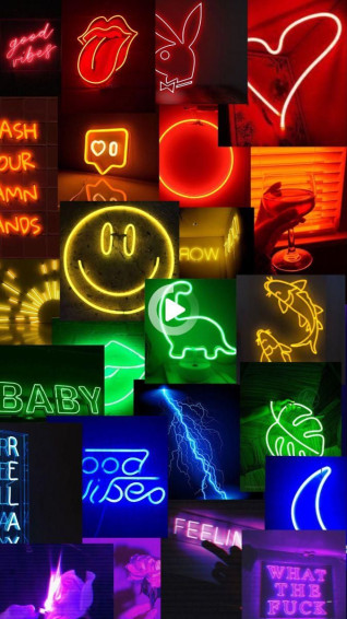 Neon Rainbow Wallpaper In