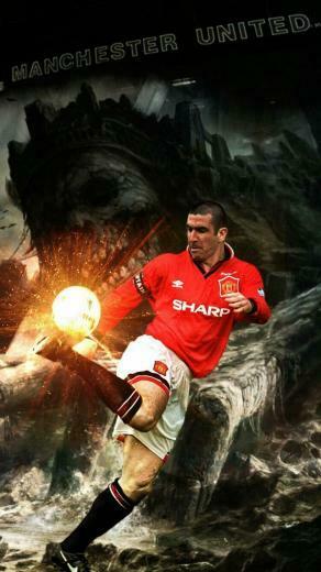 Eric Cantona Football Art Manchesterunited Wallpaper