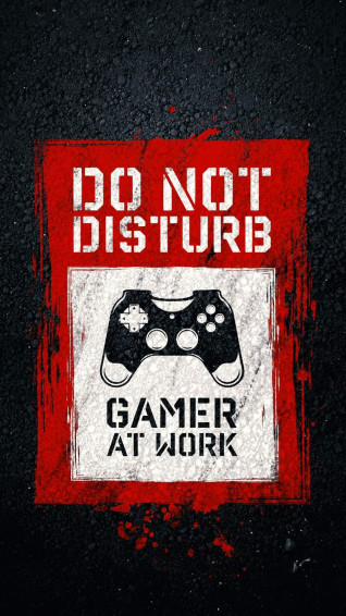 Do Not Disturb Gamer At Work Wallpaper Mobcup