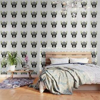 Viking Border Collie Skol Vintage Puppy Wallpaper By